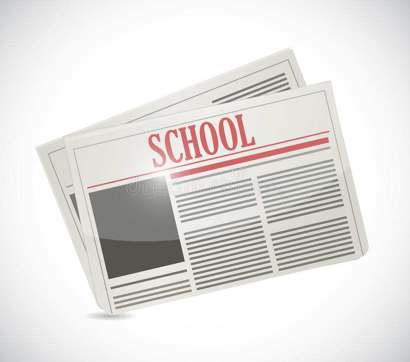 Stock image of a school newspaper